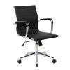 Techni Mobili Modern Medium Back Executive Office Chair, Black - as Pic