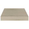 Floating Wall Shelf Oak 9.1"x9.3"x1.5" MDF - Brown