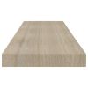 Floating Wall Shelves 2 pcs Oak 31.5"x9.3"x1.5" MDF - Brown