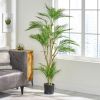 66.5 Inch Artificial Palm Tree - Green - Iron+Plastic