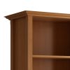 Amherst 30 inch Solid Wood 5 Shelf Bookcase in Light Golden Brown - as Pic