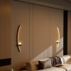 2-Pack Modern Orb Arc Wall Lamp, Plug in Wall Sconces for Living Room Bedside  - black