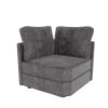 Modular Sectional Sofa Convertible Sofa Couch Set with Storage for Living Room, Modern 3 Seater Modular Sectional Couch (Grey)