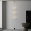 Marble Brass LED Floor Light, 3-Head Flexible Floor Lamp, 3000K ambient light for bedroom living room - ONE-SIZE