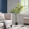 47.2 Inch Artificial Nandina Leaves Plants for Indoor Office Home Decor - Green - POLYETHYLENE