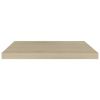 Floating Wall Shelves 2 pcs Oak 23.6"x9.3"x1.5" MDF - Brown