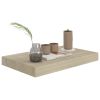 Floating Wall Shelf Oak 15.7"x9.1"x1.5" MDF - Brown