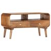 TV Stand 35.4"x13.8"x18.5" Solid Wood Mango - Brown
