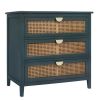 Natural Rattan 3 Drawer Dresser