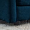 3 Piece Sofa Set with Arm Pillows and Toss Pillows , Sofa Set Include 2- Piece of Arm Chair and One 2-seat Sofa, Blue Chenille