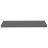 Floating Wall Shelves 4 pcs High Gloss Gray 31.5"x9.3"x1.5" MDF - Grey