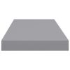 Floating Wall Shelf Gray 23.6"x9.3"x1.5" MDF - Grey
