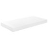 Floating Wall Shelves 2 pcs High Gloss White 19.7"x9.1"x1.5" MDF - White