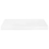Floating Wall Shelves 2 pcs High Gloss White 19.7"x9.1"x1.5" MDF - White