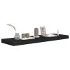 Floating Wall Shelf Black 31.5"x9.3"x1.5" MDF - Black