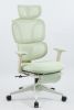 Foam office chair, ergonomic office chair, foam base, adjustable headrest, armrests, foot rests, with hanger- Green