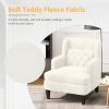 Upholstered Accent Chair Tufted Armchair for Living Room and Bedroom, Beige - as Pic