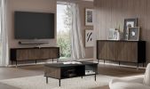 Woody IV - TV Stand 4D black / catania oak - Default