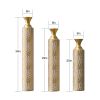 Metal decorative vases High distress metal center vases with growing vine patterns, set of 3 vases 34 ", 29 ", 25 "H, gold