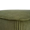 ISABELLA Square Ottoman, Olive Green, Corduroy - as Pic