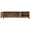 TV Stand 57.1"x11.8"x16.1" Solid Wood Mango - Brown