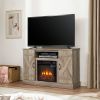American retro TV Stand Farmhouse Classic Media TV Stand Antique Entertainment for TV up to 50" Gray Wash, 47"W*15.5"D*30.75"H - Gray Wash -
