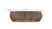 T3601-50 Oval Coffee Table Gold - as Pic
