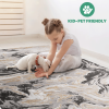 LOOM & LUXE Collection 5X7 Grey /Abstract Non-Shedding Living Room Bedroom Dining Home Office Stylish and Stain Resistant Area Rug - as Pic