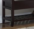 Vannes Espresso Storage Shoe Bench - as Pic