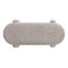 Hugo 49" Oval Fully Upholstered Storage Bench, Boucle - as Pic