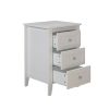 set of 2 pcs white 3 Drawer Nightstand with Charging Station and USB Ports & Power Outlets,Wooden Bed Side Table/End Table Modern Night Stands