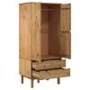 Wardrobe OTTA 30.1"x20.9"x67.7" Solid Wood Pine - Brown