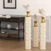 Floor Vases Gold Large Vases - 32/28/24 inch decorative high vases set of 3 Vintage Large vases