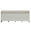 Beige and White Bench with Storage - as Pic