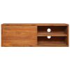Wall-mounted TV Stand 70.9"x11.8"x11.8" Solid Wood Teak - Brown