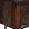 TV Stand Solid Wood Reclaimed 55.1"x11.8"x17.7" - Brown