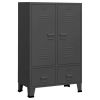 Industrial Wardrobe Anthracite 26.4"x13.8"x42.1" Steel - Anthracite
