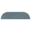52''Modern and Contemporary Curved Console Table Sofa Table Entryway Table for Hallway Living Room with 4 Drawers and 1 Shelf - Antique Blue - MDF