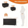 Dresser for Bedroom Storage Drawers Fabric Storage Tower with 5 Drawers, Chest of Drawers with Fabric Bins - Black