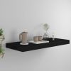 Floating Wall Shelf Black 23.6"x9.3"x1.5" MDF - Black