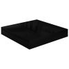 Floating Wall Shelf High Gloss Black 9.1"x9.3"x1.5" MDF - Black