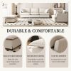 [New+Video] 3 Piece Living Room Sofa Set,Modular L Shaped Chenille Sectional Couch, 2 Colors - as Pic