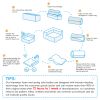 112"Modular Sectional Sofa with Free Side Table,Wide Seat,Fully Compressed,Wrinkle-resistant Boucle Fabric Couch with Chaise, 3 Color - as Pic