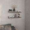 Floating Shelves 1.50" H, 2 Shelves, Taupe - as Pic