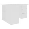 Corner Desk White 57.1"x39.4"x29.9" Engineered Wood - White