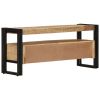 TV Stand 39.4"x11.8"x17.7" Solid Wood Mango - Brown