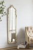 19x1.6x73.2" Oversized Full Length Floor Mirror, Vintage White Shabby Chic Wooden Frame for Leaning, Bedroom, Living Room - as Pic