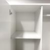 Wood Armoire Wardrobe Closet Bedroom Armoire Organization with 4 Doors, 2 Hanging Rods, 2 Drawers, 63" W x 20.4" D x 70.8 "H White