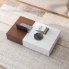Modern style walnut coffee table with two storage spaces - as Pic