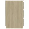 Writing Desk Sonoma Oak 55.1"x19.7"x30.3" Engineered Wood - Brown